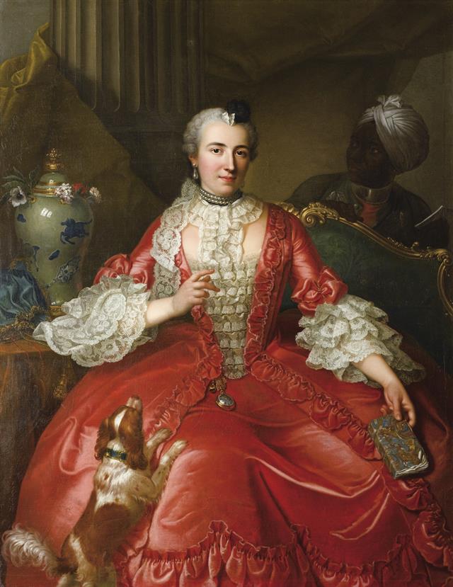 Michel Hubert Descours (1707-1775) Portrait of Marie-Jacqueline Descours