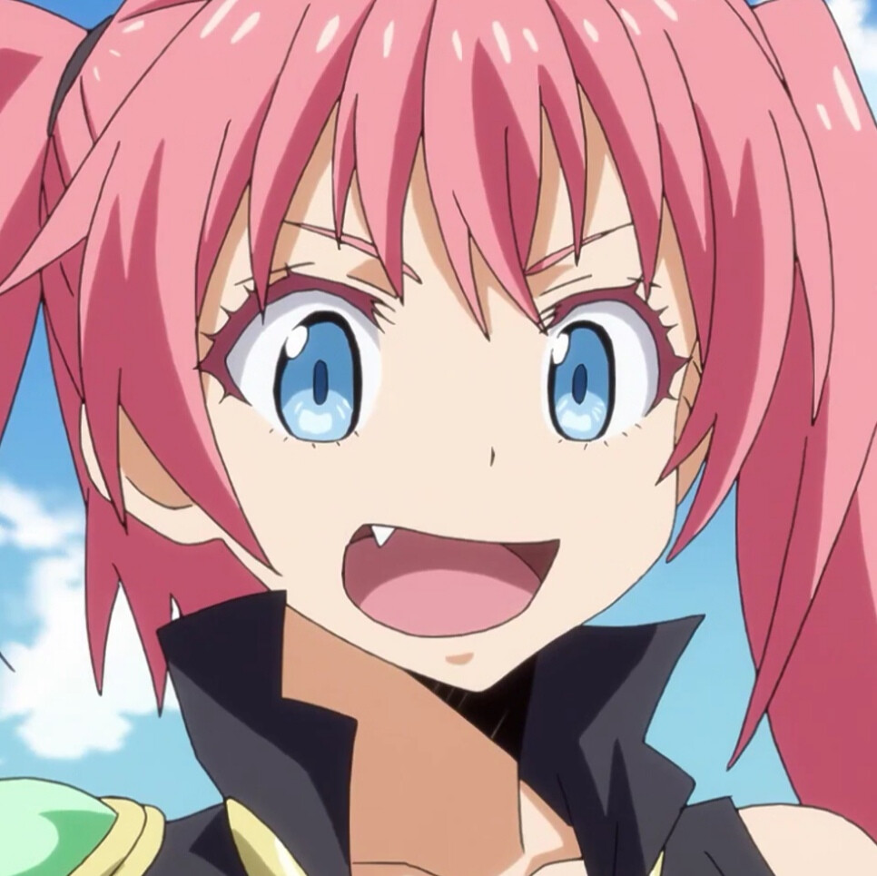 关于我转生变成史莱姆这档事米莉姆粉发女头漫头可爱自截