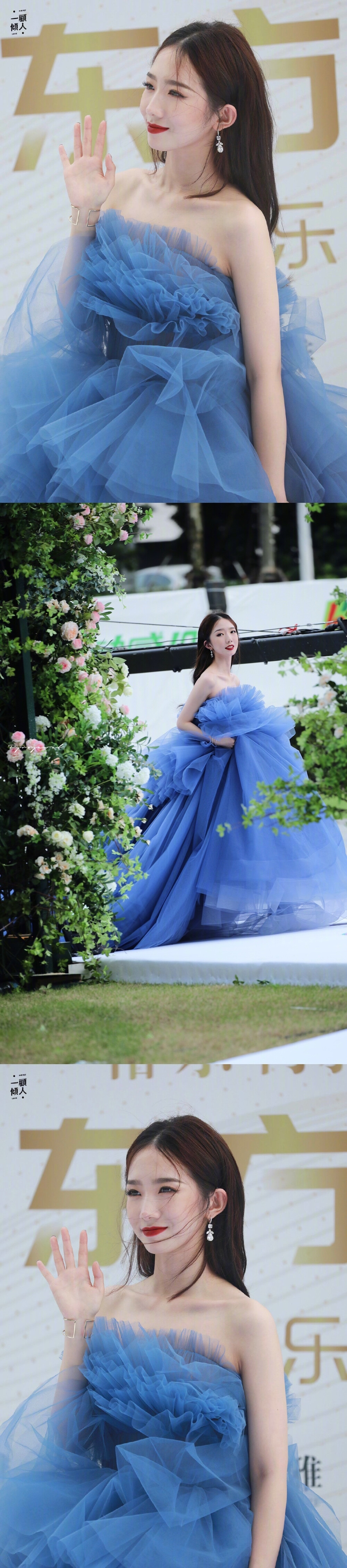 孟美岐 东方风云榜音乐盛典星光大道 NICOLE + FELICIA雾霾蓝高定礼服
[weibo@小象王国]