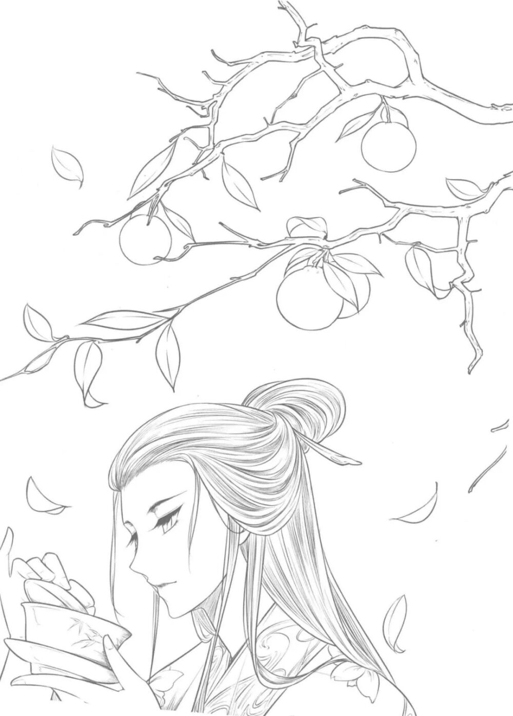 古风线稿