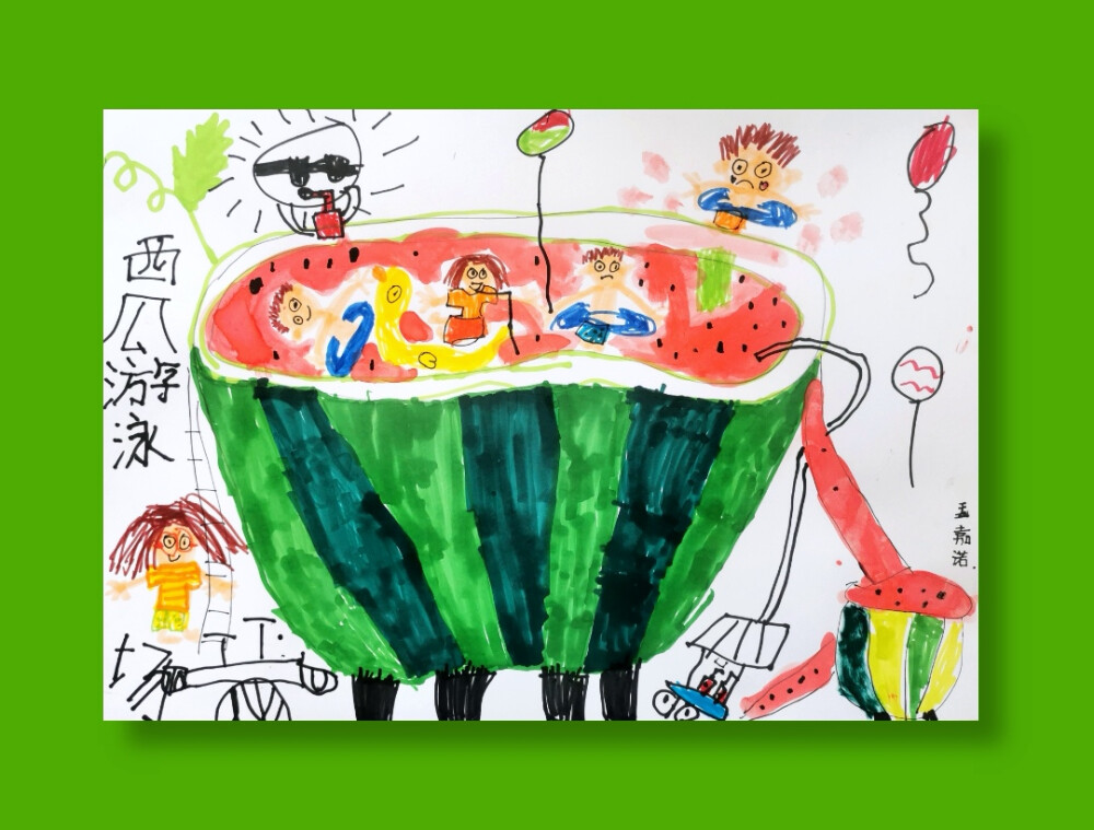 西瓜游泳场 - 堆糖,美图壁纸兴趣社区
