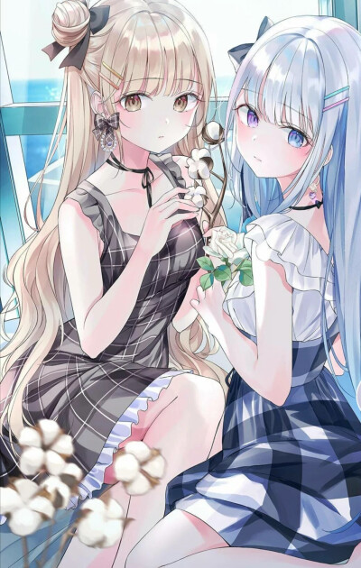 双人女生动漫头像