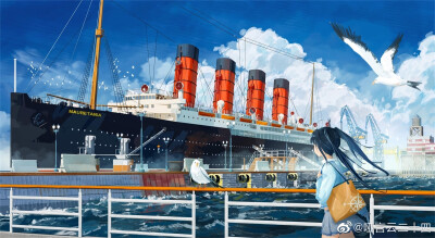 来自微博 画师见水印 如果没有水印我已经找不到了 侵删侵删侵删侵删侵删 场景 cg