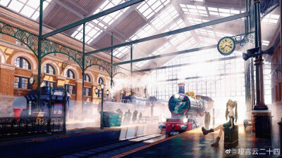 来自微博 画师见水印 如果没有水印我已经找不到了 侵删侵删侵删侵删侵删 场景 cg