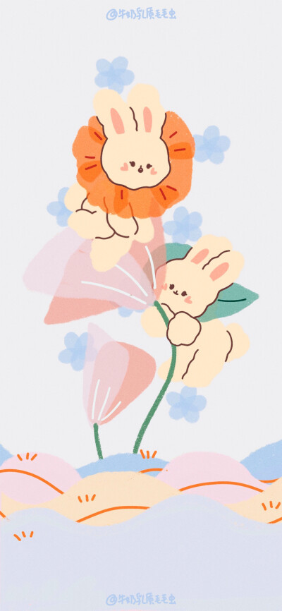 萌壁纸 @牛奶乳质毛毛虫