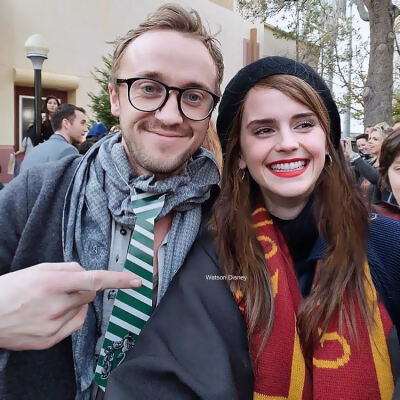 德赫 汤艾
Hermione Granger, Emma Watson; Draco Malfoy, Tom Felton
[ins@watsondisney]