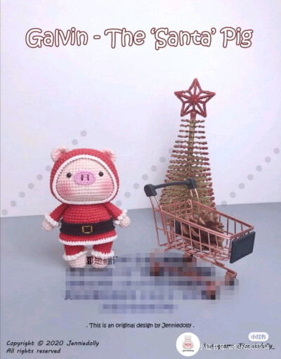 哈雷奎因小猪圣诞装