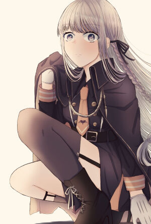 【来源pixiv，侵删】論破log7
画师：雪兎

★图片仅供欣赏收藏，禁改禁商用★
雾切响子，游戏及其动画《弹丸论破：希望的学园与绝望的高校生》女主角。希望之峰学院第78期学生，初期才能未知。实际头衔为“超高校级的侦探（超高校级の“侦探”）”非常无口的属性，并拥有相当神秘感和第六感的美少女。虽然面无表情，看似冷漠，但破案能力超强。

二次元/动漫/原创/同人画/人物插画/手绘/女生头像/壁纸/锁屏/背景/美少女/紫发/紫长直/三股辫/辫子/紫瞳/手套/制服/短裙/高筒靴