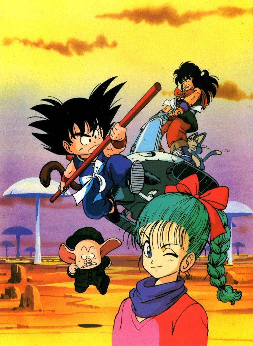 龙珠原画# 初代龙珠高清动画稿,最初的旅行.