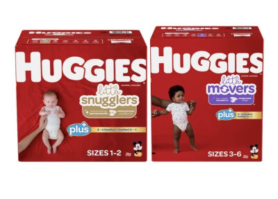 【huggies plus】costco买的，比pampers厚一点，不掉絮，腰部的松紧带也很有弹性。比pampers好用