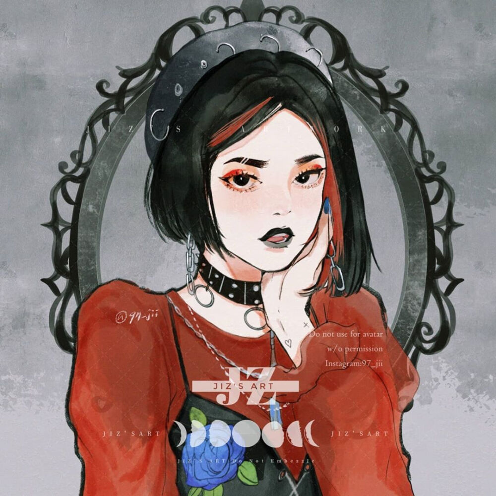 黑暗系迪士尼公主头像(97_jii)