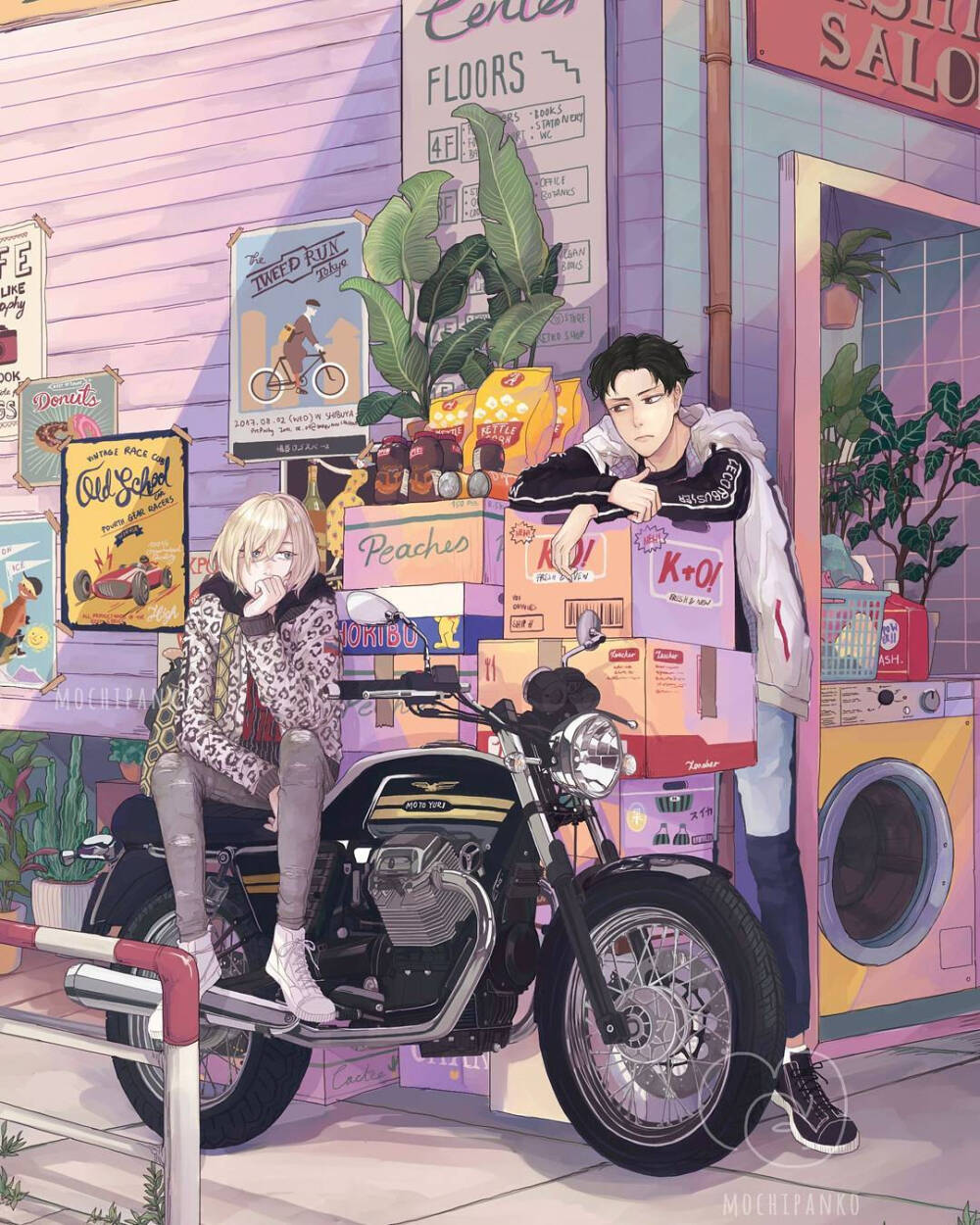
“你是我的岁月如歌，
在某些其貌不扬的角落。”
手绘插画
ins: mochipanko