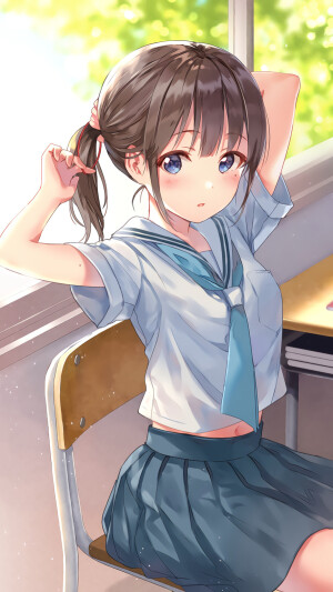 动漫壁纸 女生