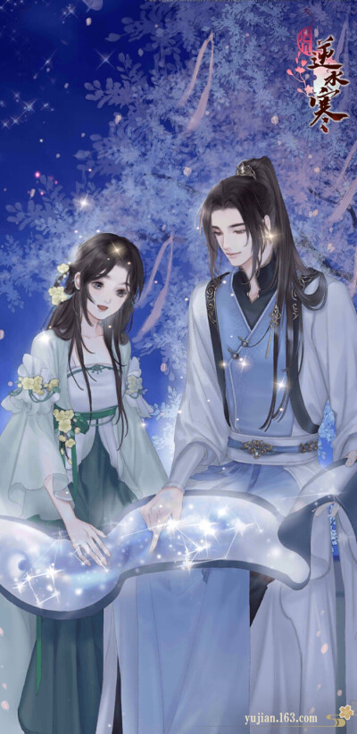 古风拥抱的情侣