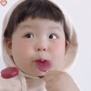 萌娃丸子妹表情包动图