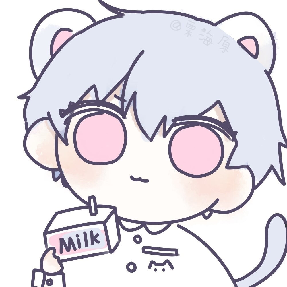 可爱手绘猫猫男孩