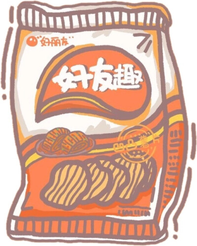 零食大礼包.盐系手账素材PNG