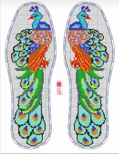 十字绣•鞋垫图案