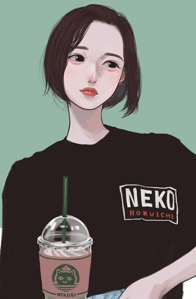 日系少女插画