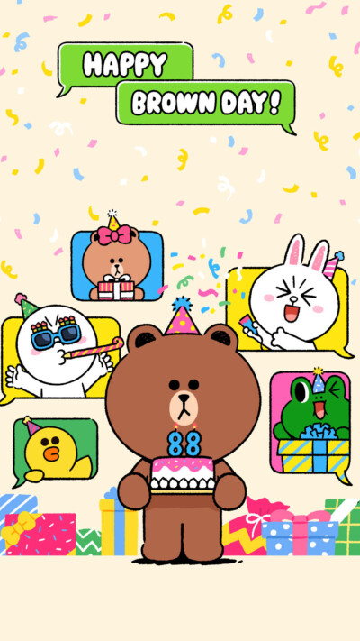 Line_happy birthday to Brown