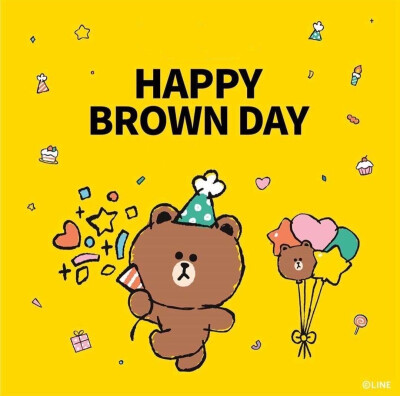 Line_happy birthday to Brown