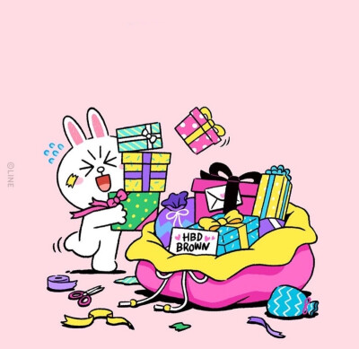 Line_happy birthday to Brown