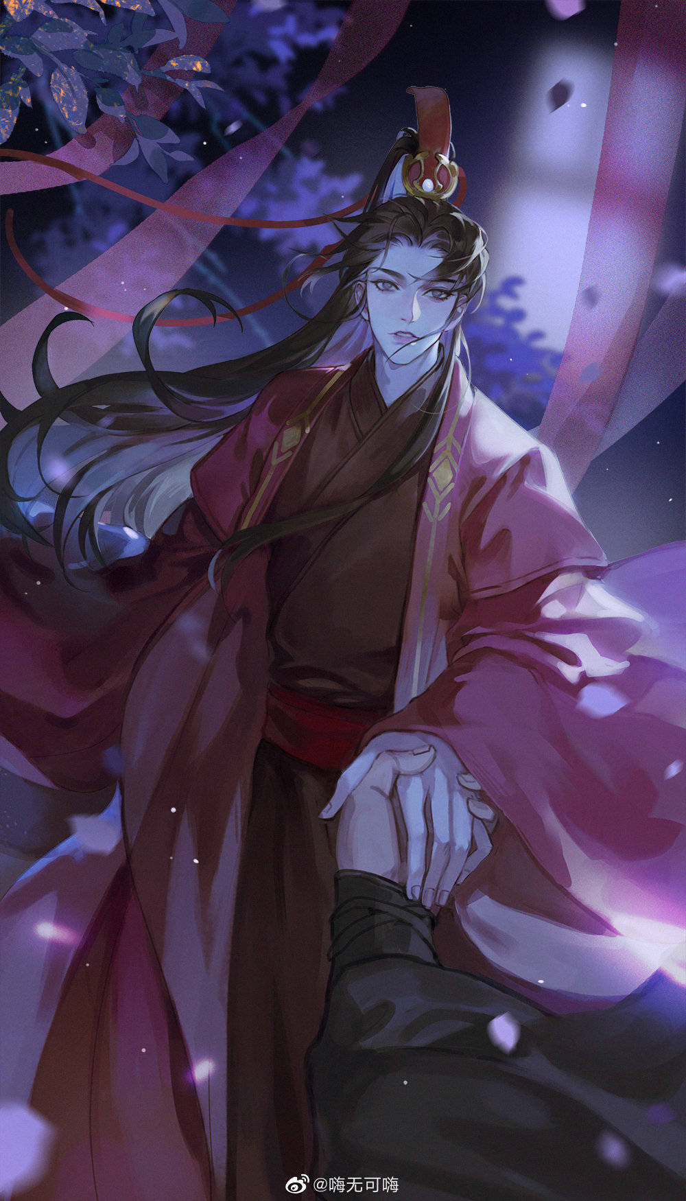 #楚晚宁0809生日快乐#
晚宁生辰快乐~贺图：【带着地魂猫猫私奔！】
画师lof：细腻的三文鱼