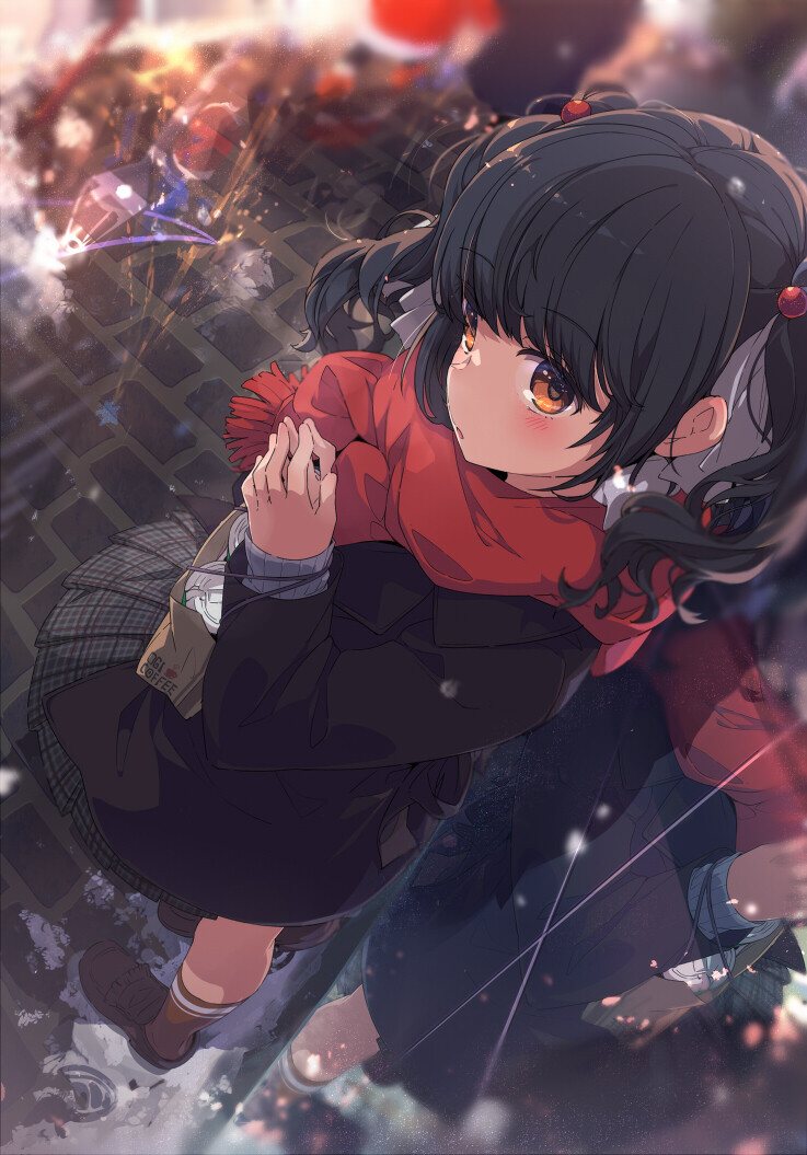 来自pixiv
作品标题：12.24 7:30pm（ID：72277519）
画师：荻pote（ID：2131660）