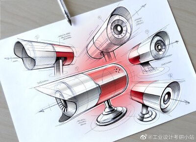 工业设计产品手绘表达 微博工业设计考研小站