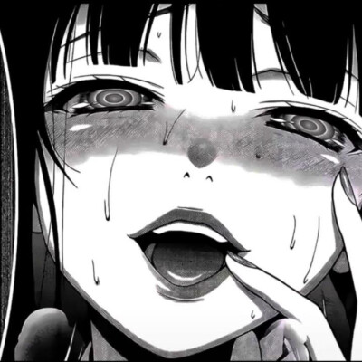 黑白马尾女生头像