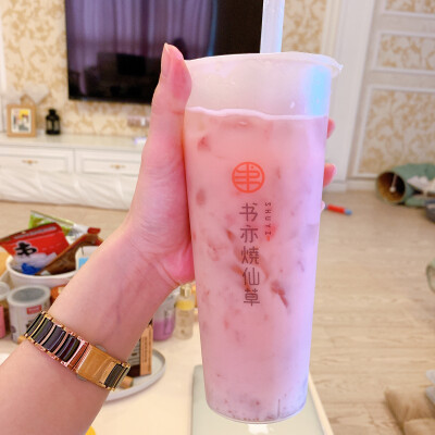 书亦烧仙草/草莓啵啵酸奶 七分糖