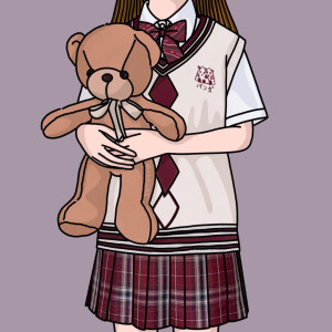 jk少女的日常手绘头像画师:画jk的脑虎 - 高清图片,堆糖,美图壁纸兴趣