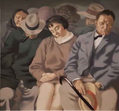 乘客，1929年（爱沙尼亚画家Eduard Ole作品） ​​​