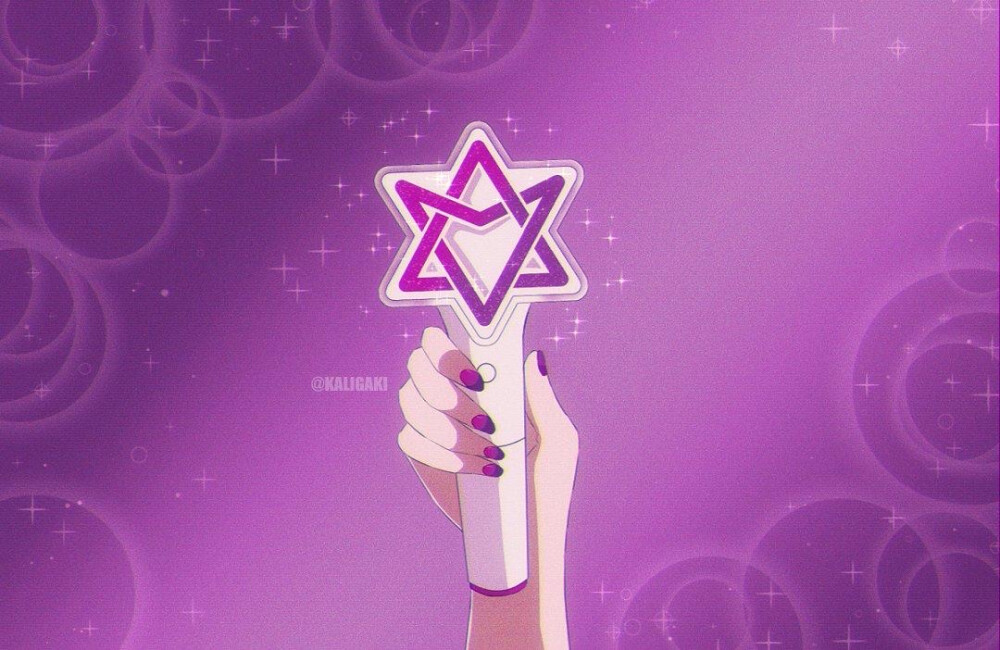 动漫背景图 韩团应援棒