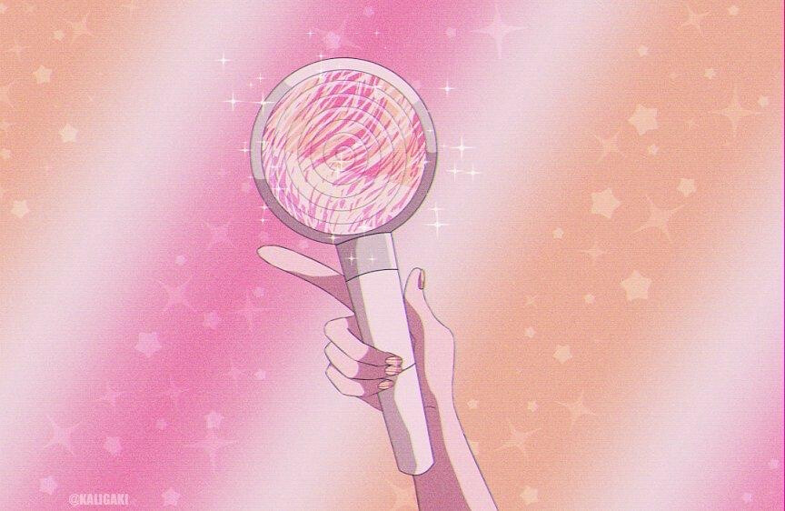 动漫背景图 韩团应援棒