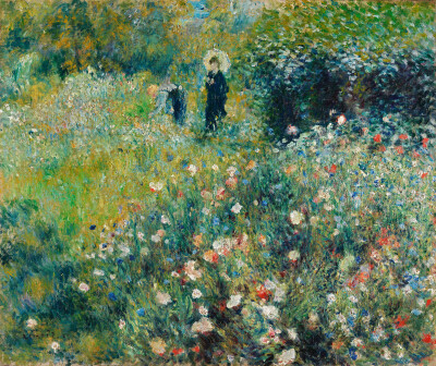 "The Woman with a Parasol in the Garden" ,1875
Pierre-Auguste Renoir(1841-1919)