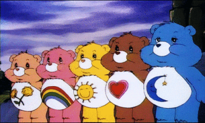 彩虹熊爱心熊