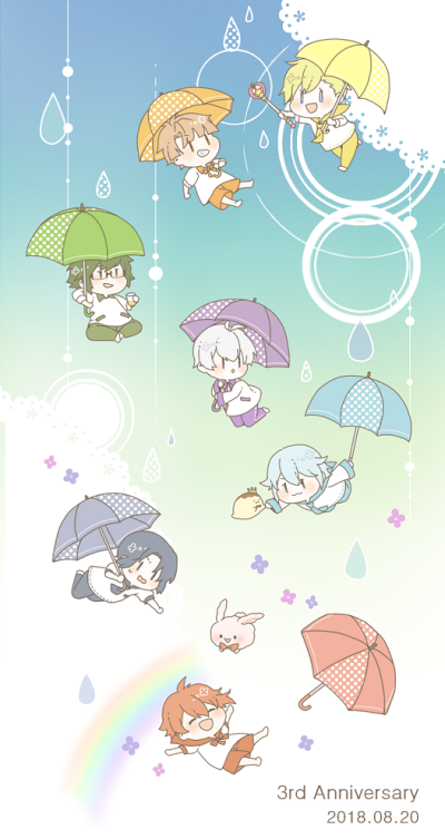 idolish7
和泉一织 二阶堂大和 和泉三月 四叶环 逢坂壮五 六祢凪 七濑陆
画师：pon
图源：pixiv