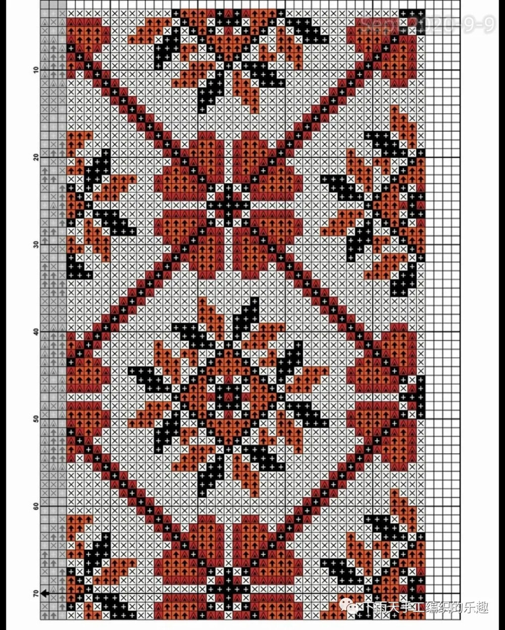 十字绣抱枕满绣图案