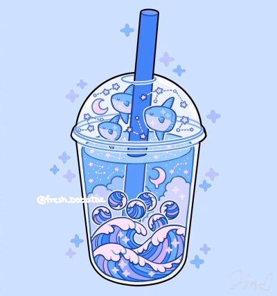 Ins蒸汽波糖果风插画