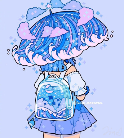 Ins蒸汽波糖果风插画