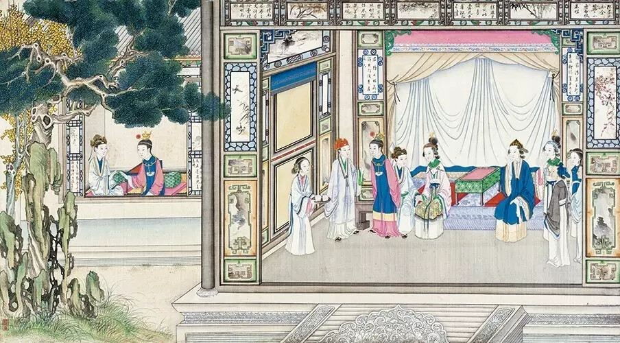 清代著名国画大师孙温先生工笔重彩绘制的230幅巨幅图画现存藏于大连旅顺博物馆