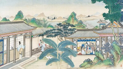 清代著名国画大师孙温先生工笔重彩绘制的230幅巨幅图画现存藏于大连旅顺博物馆