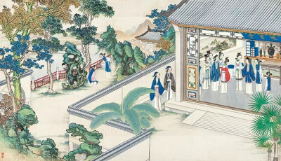 清代著名国画大师孙温先生工笔重彩绘制的230幅巨幅图画现存藏于大连旅顺博物馆