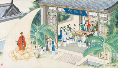 清代著名国画大师孙温先生工笔重彩绘制的230幅巨幅图画现存藏于大连旅顺博物馆