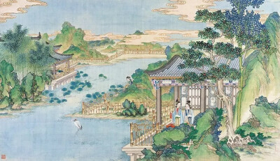 清代著名国画大师孙温先生工笔重彩绘制的230幅巨幅图画现存藏于大连旅顺博物馆