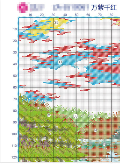 十字绣图纸•万紫千红