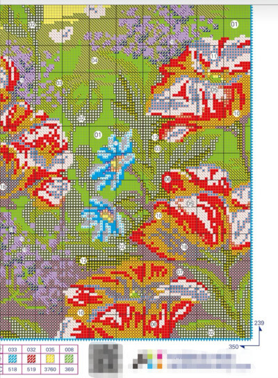 十字绣图纸•万紫千红
