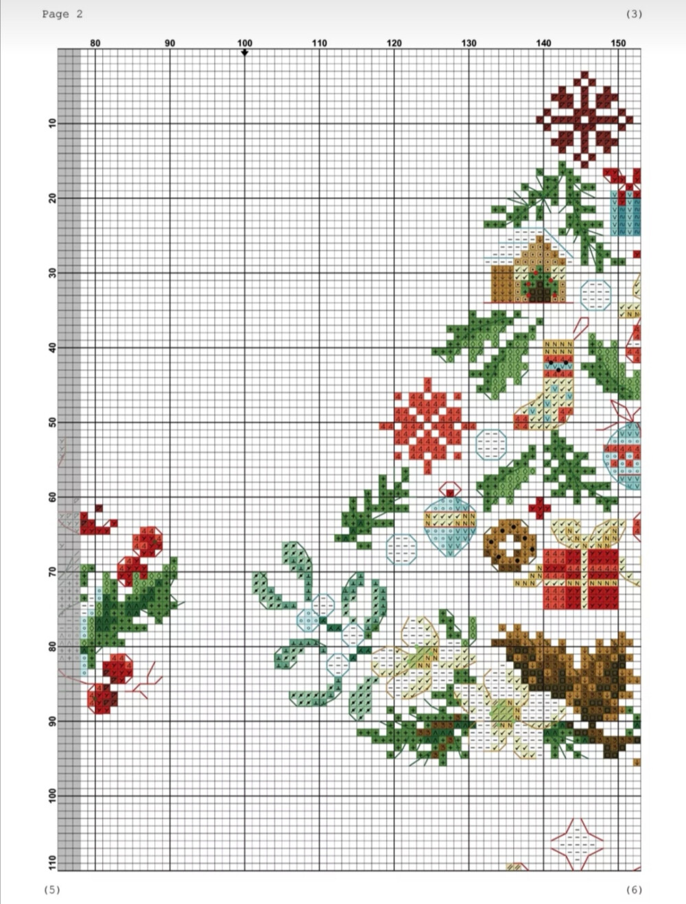 十字绣图纸•圣诞树4