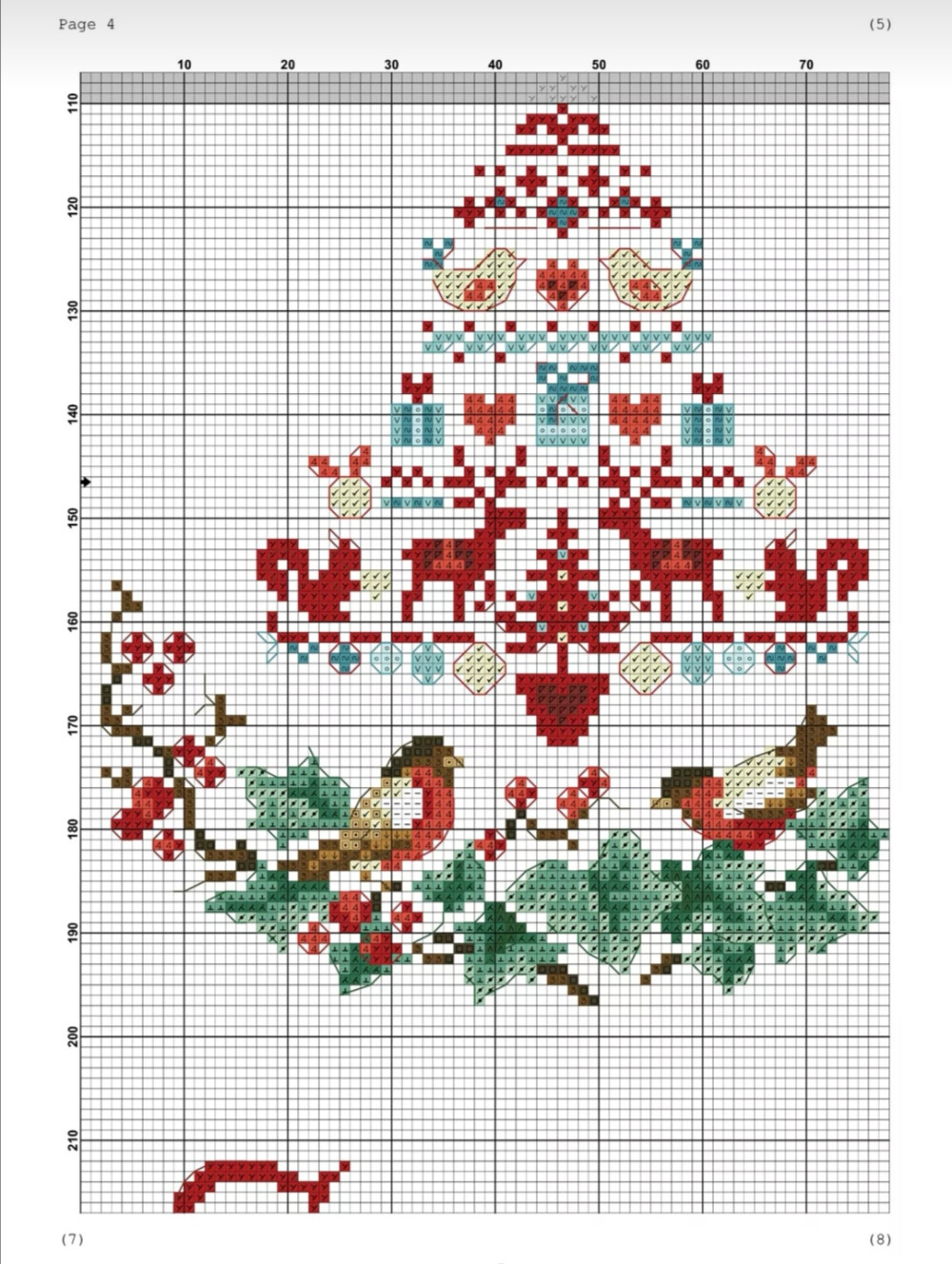 十字绣图纸•圣诞树4